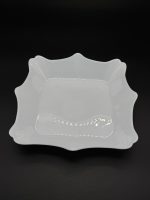 LFHSP90 white Тарілка 9" 1/6/48 квадратна глибока 6шт/уп Flower Vinnarc - Зображення 2
