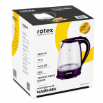 RKT 13-G  Електрочайник скло 1,7л 2200ВТ  Rotex - Зображення 2