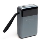Павербанк NRG-03 Hippo 20000 mAh 65W з швидкою зарядкою USB/Type-C (Black) Holmer #