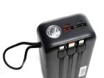 Павербанк NRG-02 Cheetah 30000 mAh 22,5W з швидкою зарядкою USB/Type-C (Black) Holmer # - Зображення 4