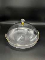 1810A Піднос-фруктовниця з кришкою Круглий Золотий глянець 28х4см (28х12см кришка) - Зображення 2