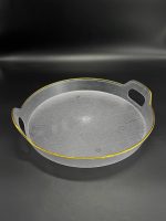 1810A Піднос-фруктовниця з кришкою Круглий Золотий глянець 28х4см (28х12см кришка) - Зображення 4