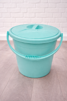 Відро з кришкою 15л м'ята R plastic