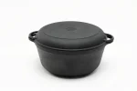 KAS10-KS Каструля чавун з кришкою-сковородою 10л, 34*15см Сітон - Зображення 2