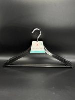0109-2 Вішалка плас. чорна з мет. гачком Hangers 3шт 42,5см - Зображення 3
