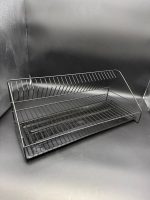1104 Сушка для посуду 1 ярус 50*22*19см  чорна - Зображення 2