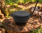 3013W-KS Каструля чавунна WOK з кришкою-сковородою 5,5л, 30*13см Сітон