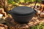 3415W-KS Каструля чавунна WOK з кришкою-сковородою 8л, 34*15,5см Сітон
