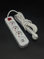 305 Переноска 3 розетки, 2USB,5м - Зображення 2