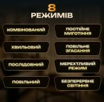 USB173304Y Гірлянда-штора Роса 200 LED 10 ниток 3*2 м USB - Зображення 5