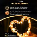 USB100L10MGY Гірлянда Роса нитка 100 LED довжина 10 м від USB зелена, жовтий - Зображення 2